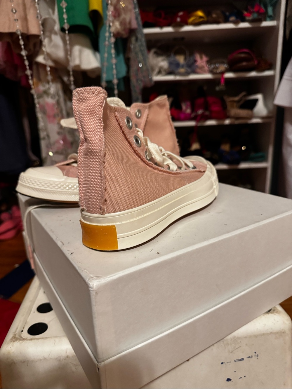 Converse Pink High-Top Canvas Sneakers
